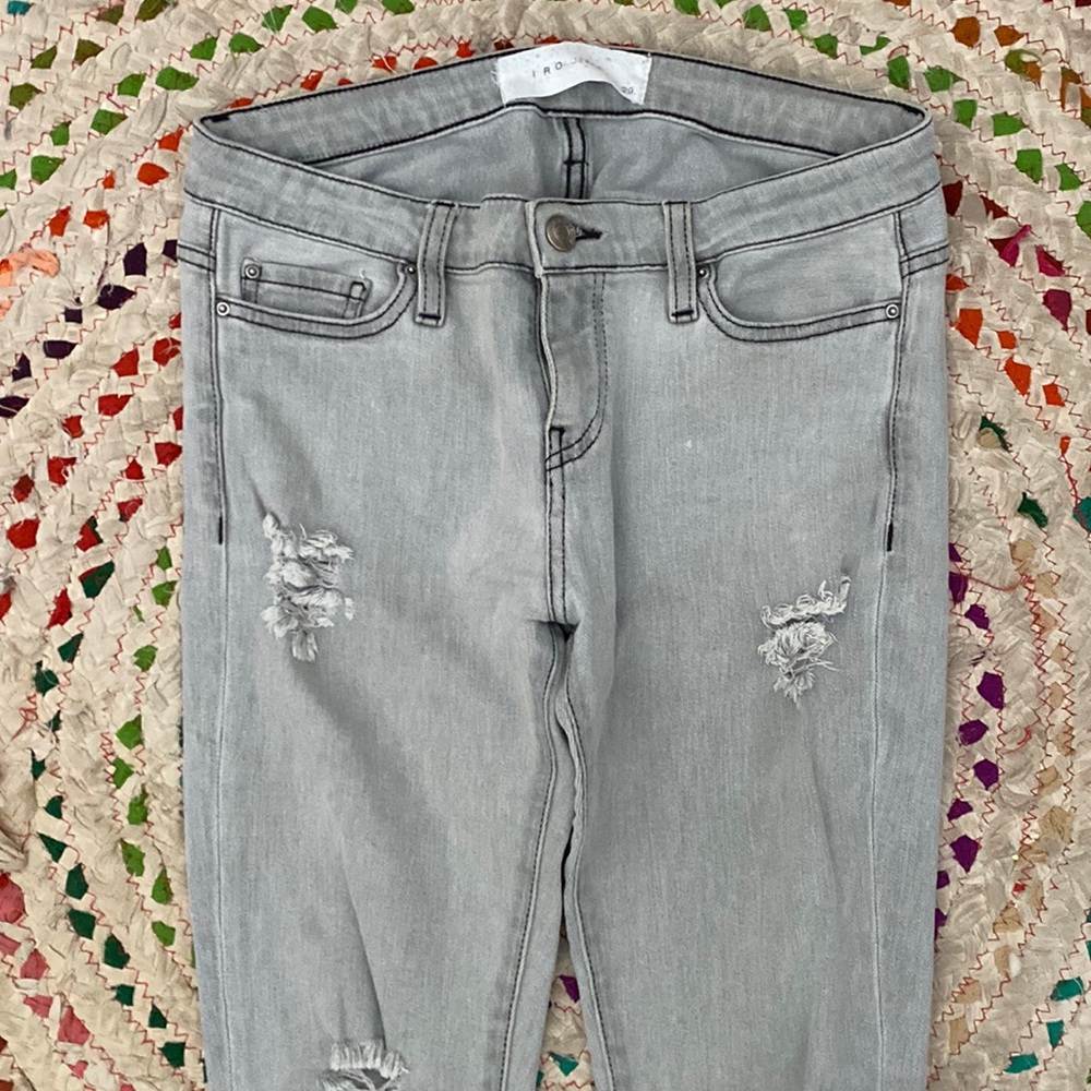 Grey Ripped IRO Jeans Size 29